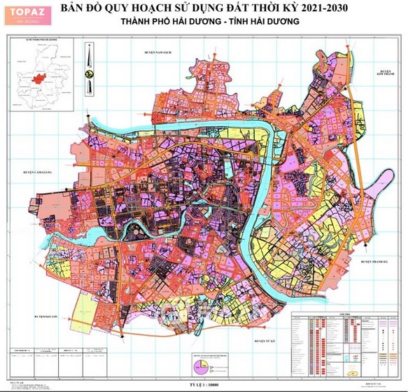 Bản đồ quy hoạch đô thị thành phố Hải Dương