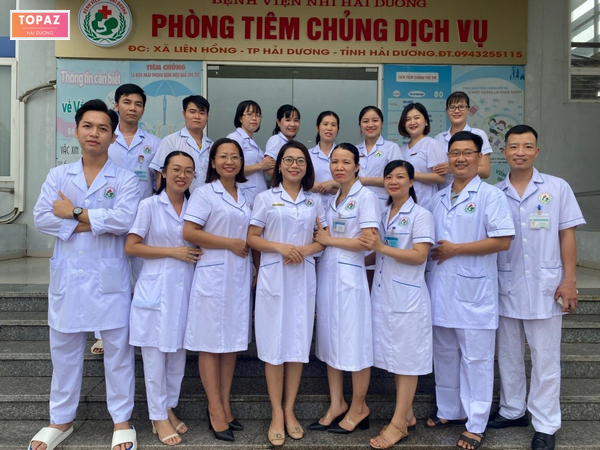 Đội ngũ bác sĩ trẻ tại Bệnh viện Nhi Hải Dương