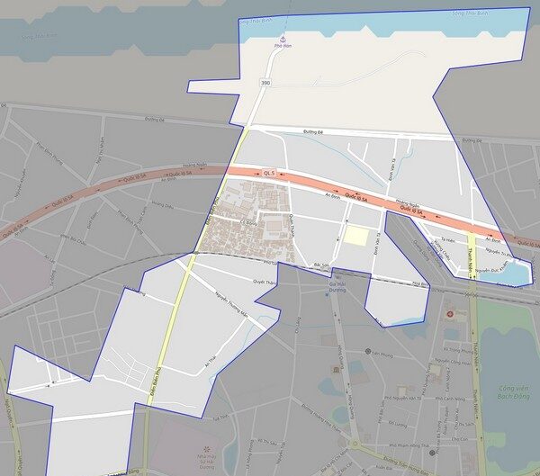 Bản đồ giao thông phường Bình Hàn, thành phố Hải Dương