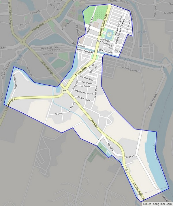 Bản đồ giao thông phường Hải Tân, thành phố Hải Dương