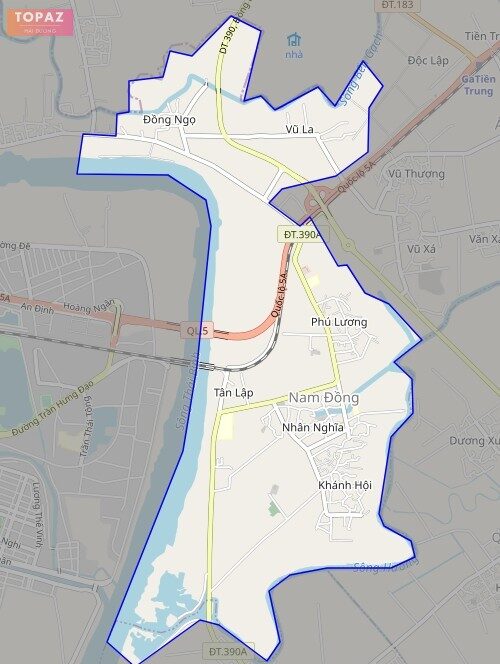 Bản đồ giao thông phường Nam Đồng thành phố Hải Dương