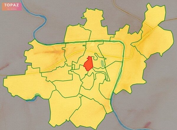 Bản đồ vị trí phường Nguyễn Trãi, thành phố Hải Dương