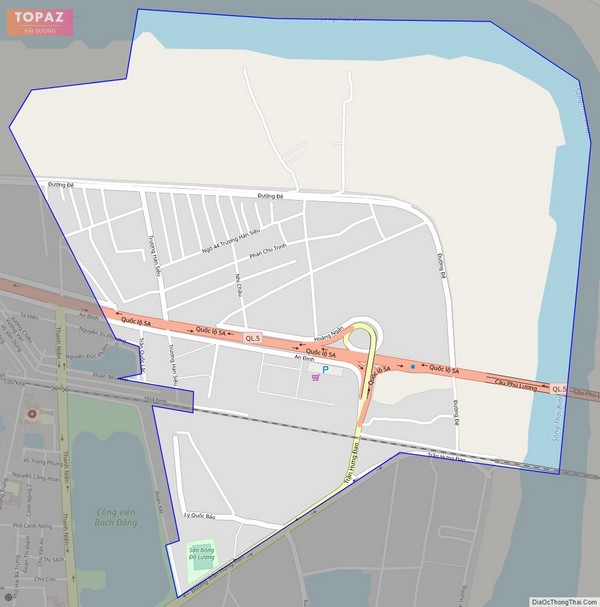 Bản đồ giao thông phường Nhị Châu, thành phố Hải Dương