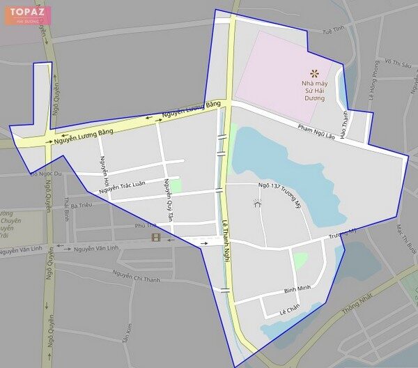 Bản đồ giao thông phường Phạm Ngũ Lão Hải Dương