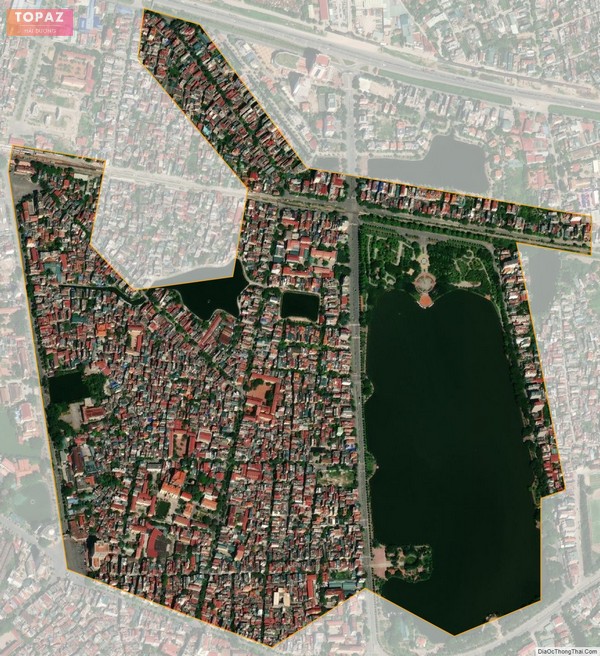 Bản đồ vệ tinh phường Quang Trung, thành phố Hải Dương