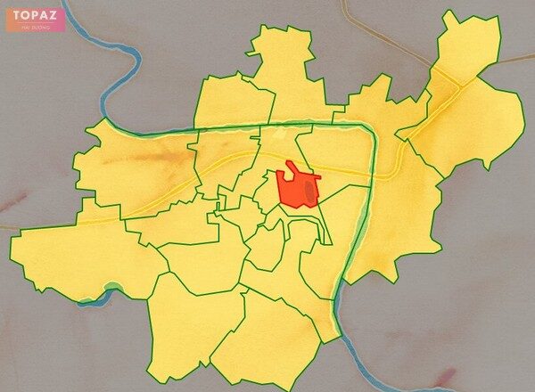 Bản đồ vị trí phường Quang Trung Hải Dương