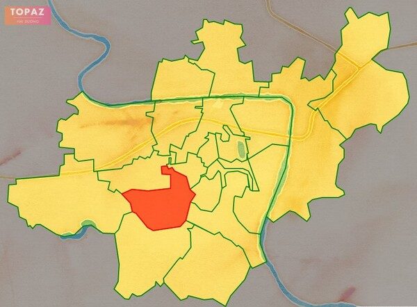 Bản đồ vị trí phường Tân Bình thành phố Hải Dương