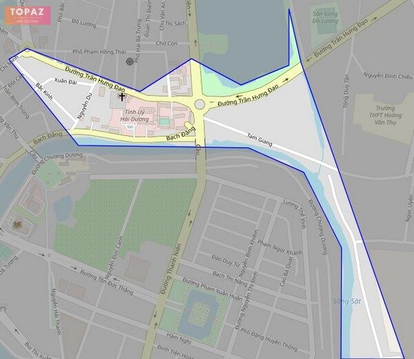 Bản đồ giao thông phường Trần Hưng Đạo thành phố Hải Dương