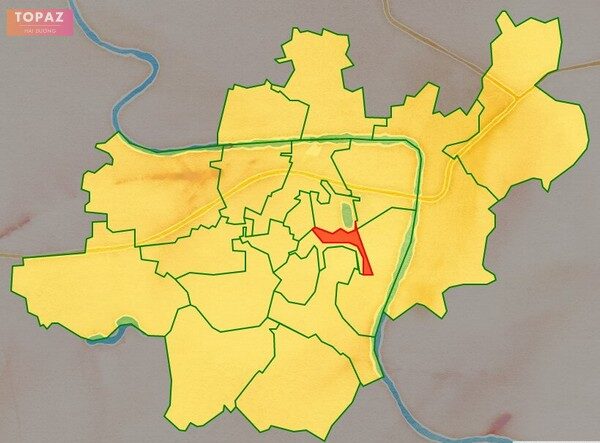 Bản đồ vị trí phường Trần Hưng Đạo thành phố Hải Dương
