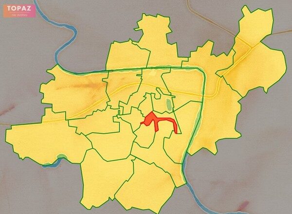Bản đồ vị trí phường Trần Phú Hải Dương