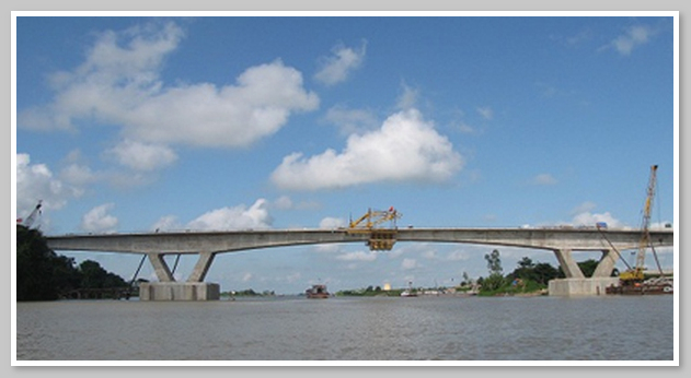 Cầu Hiệp có chiều dài 2.817 km 