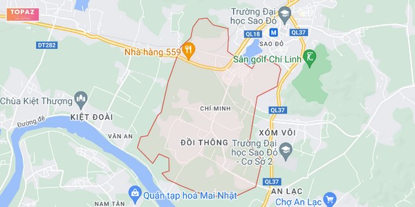 Bản đồ quy hoạch của phường Chí Minh Chí Linh Hải Dương