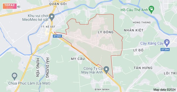 Bản đồ xã Vĩnh Hồng Bình Giang Hải Dương