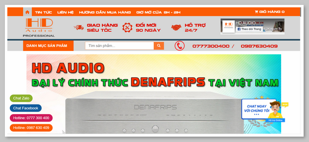 Trang web chính thức của thương hiệu HD - AUDIO